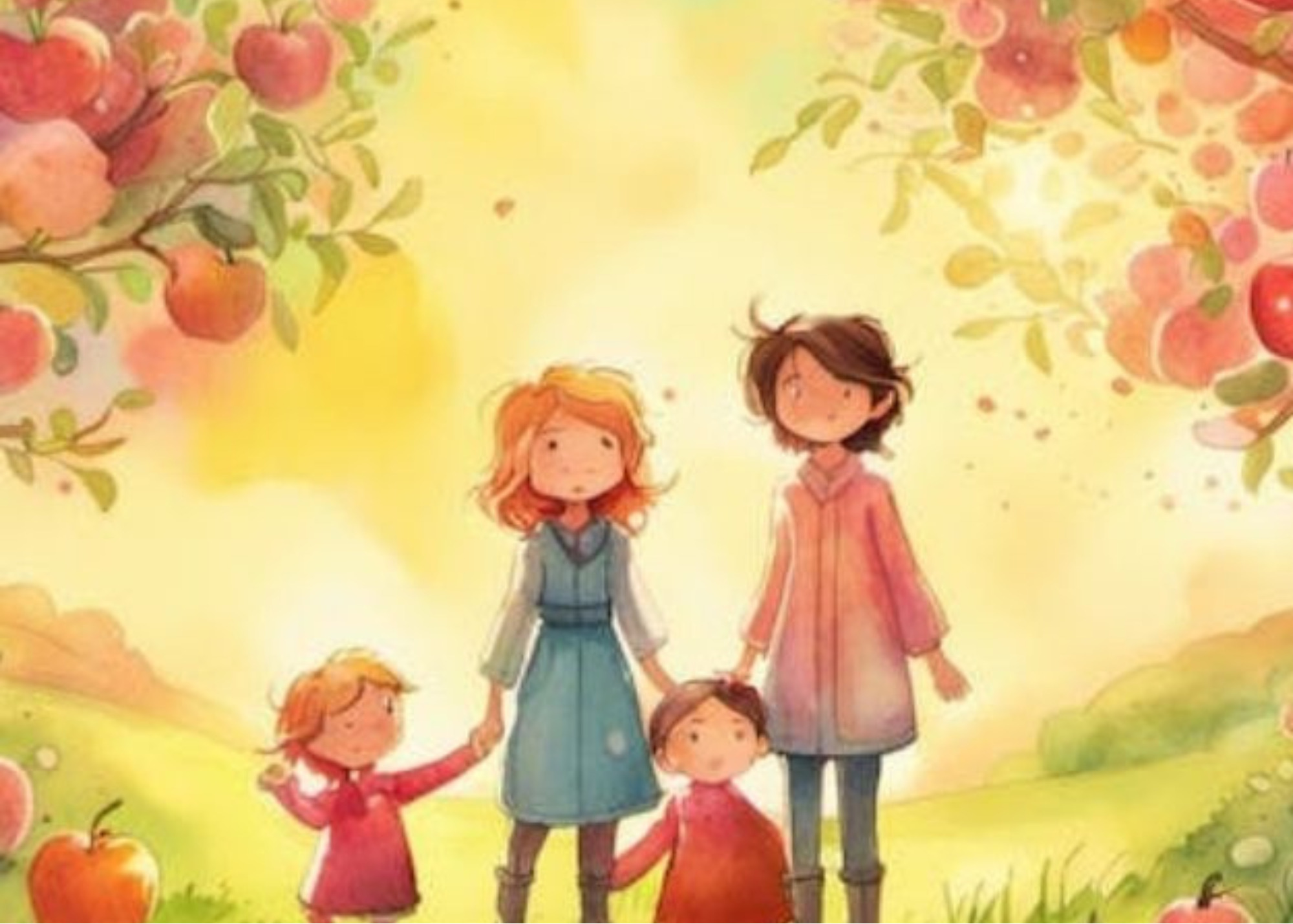 The Joy of Friendship: Alex, Lily, and the Magical Apples